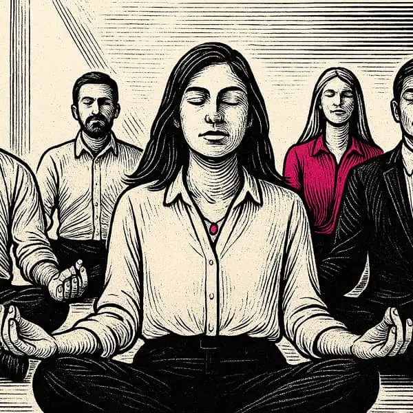 collaborateurs qui font du yoga