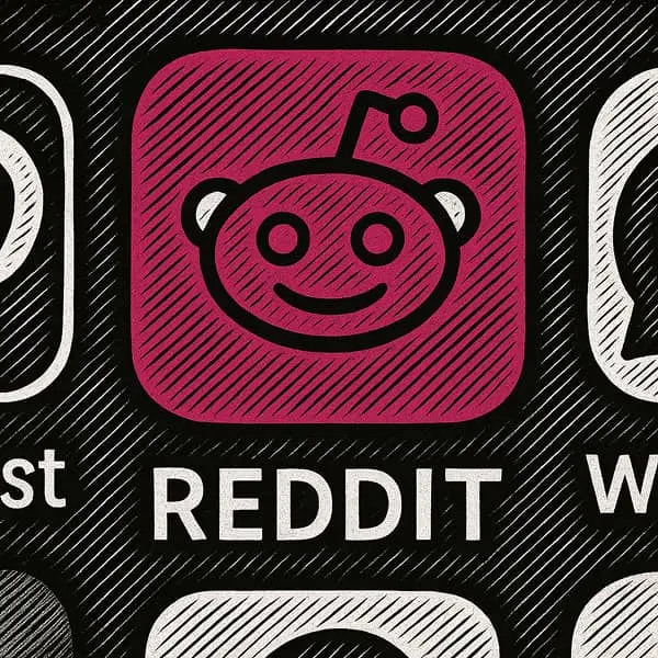 icône de Reddit sur un smartphone