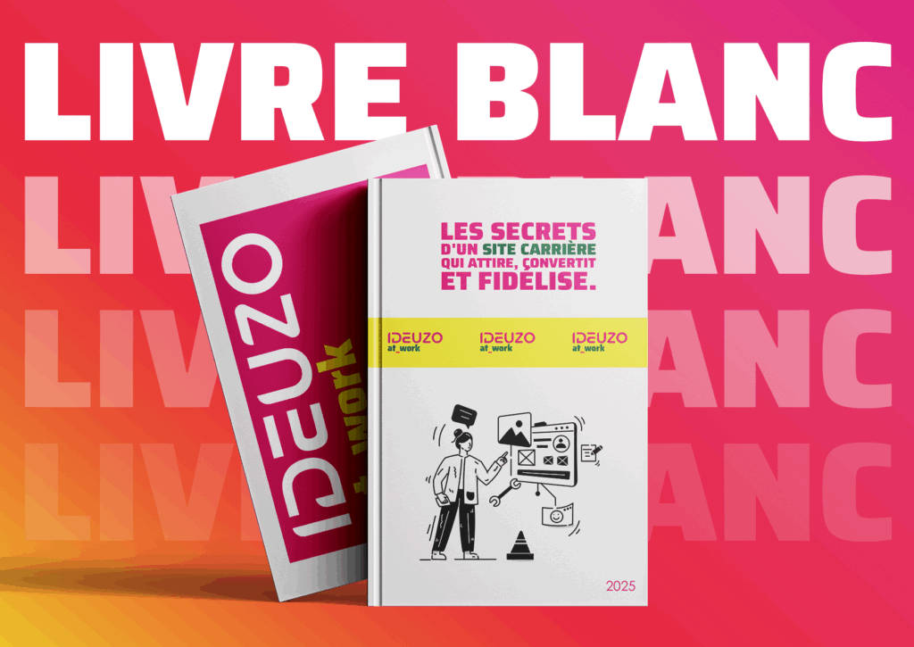 visuel site carrière avec un livre et le titre