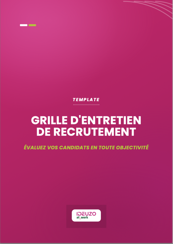 cover de la grille d'entretien de recrutement à télécharger