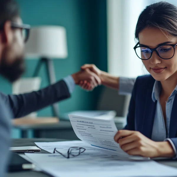 Responsable RH consultant des documents sur un logiciel de GED doté d'IA