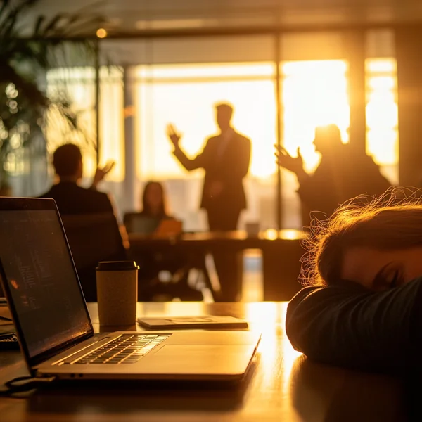 Salarié posant une semaine de RTT d'affilée sur un calendrier de bureau